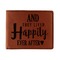 Wedding Quotes and Sayings Leather Bifold Wallet - Single