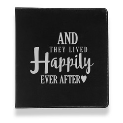 Wedding Quotes and Sayings Leather Binder - 1" - Black