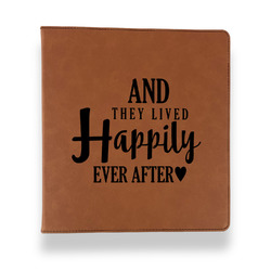 Wedding Quotes and Sayings Leather Binder - 1" - Rawhide