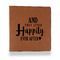 Wedding Quotes and Sayings Leather Binder - 1" - Rawhide