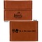 Wedding Quotes and Sayings Leather Business Card Holder - Front Back