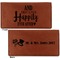 Wedding Quotes and Sayings Leather Checkbook Holder Front and Back