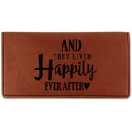 Wedding Quotes and Sayings Leatherette Checkbook Holder