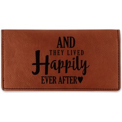 Wedding Quotes and Sayings Leatherette Checkbook Holder