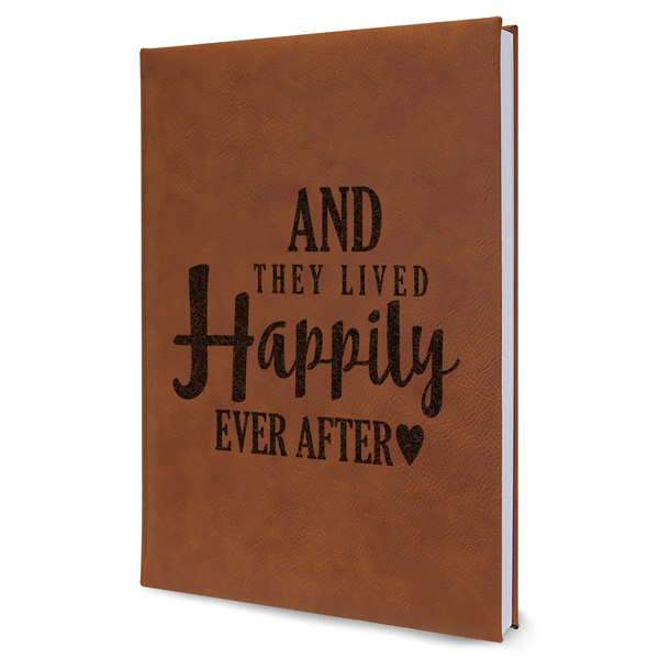 Custom Wedding Quotes and Sayings Leather Sketchbook - Large - Double Sided