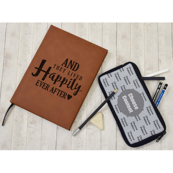 Wedding Quotes and Sayings Leather Sketchbook - Small - Double Sided - In Context