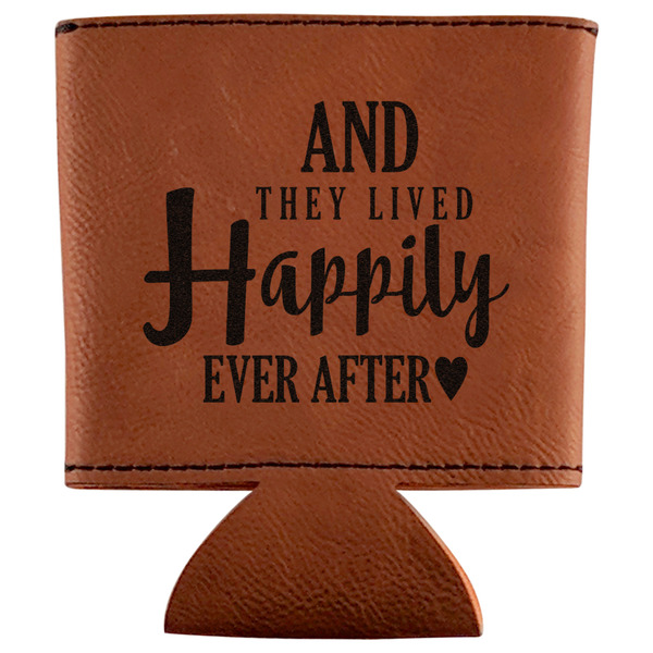 Custom Wedding Quotes and Sayings Leatherette Can Sleeve
