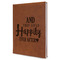 Wedding Quotes and Sayings Leatherette Journal - Large - Single Sided - Angle View