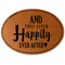 Wedding Quotes and Sayings Faux Leather Iron On Patch - Oval