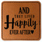 Wedding Quotes and Sayings Leatherette Patches - Square