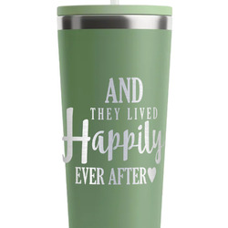 Wedding Quotes and Sayings RTIC Everyday Tumbler with Straw - 28oz - Light Green - Single-Sided