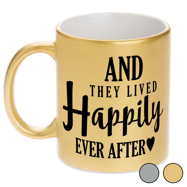 Wedding Quotes and Sayings Metallic Mugs