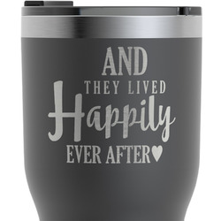 Wedding Quotes and Sayings RTIC Tumbler - Black - Engraved Front