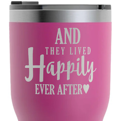 Wedding Quotes and Sayings RTIC Tumbler - Magenta - Laser Engraved - Single-Sided
