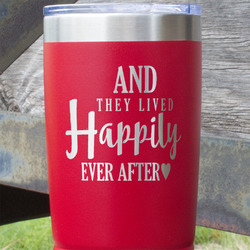 Wedding Quotes and Sayings 20 oz Stainless Steel Tumbler - Red - Single Sided