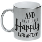Wedding Quotes and Sayings Metallic Silver Mug