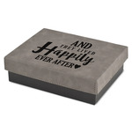 Wedding Quotes and Sayings Small Gift Box w/ Engraved Leather Lid