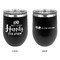 Wedding Quotes and Sayings Stainless Wine Tumblers - Black - Double Sided - Approval