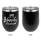 Wedding Quotes and Sayings Stainless Wine Tumblers - Black - Single Sided - Approval