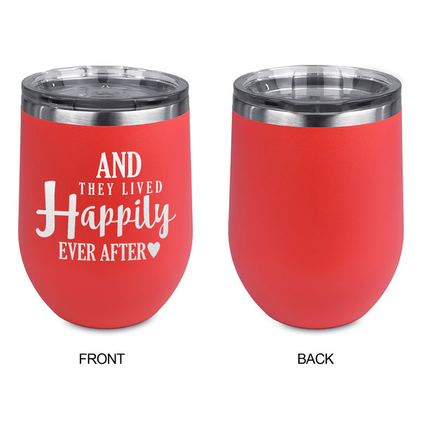 Wedding Quotes and Sayings Stainless Wine Tumblers - Coral - Single Sided - Approval