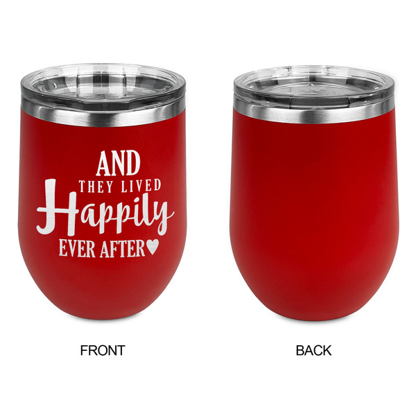 Wedding Quotes and Sayings Stainless Wine Tumblers - Red - Single Sided - Approval