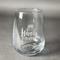 Wedding Quotes and Sayings Stemless Wine Glass - Front/Approval