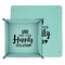 Wedding Quotes and Sayings Teal Faux Leather Valet Trays - PARENT MAIN