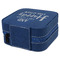 Wedding Quotes and Sayings Travel Jewelry Boxes - Leather - Navy Blue - View from Rear