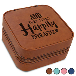 Wedding Quotes and Sayings Travel Jewelry Box - Leather