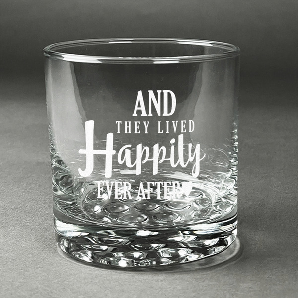 Custom Wedding Quotes and Sayings Whiskey Glass - Engraved