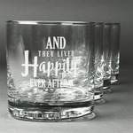 Wedding Quotes and Sayings Whiskey Glasses (Set of 4)