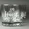 Wedding Quotes and Sayings Whiskey Glasses Set of 4 - Engraved Front