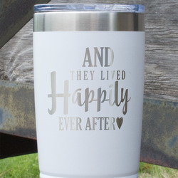 Wedding Quotes and Sayings 20 oz Stainless Steel Tumbler - White - Single Sided