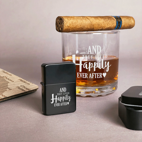 Wedding Quotes and Sayings Windproof Lighters - Black - In Context