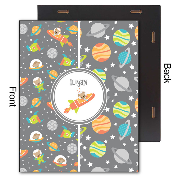 Space Explorer 11x14 Wood Print - Front & Back View