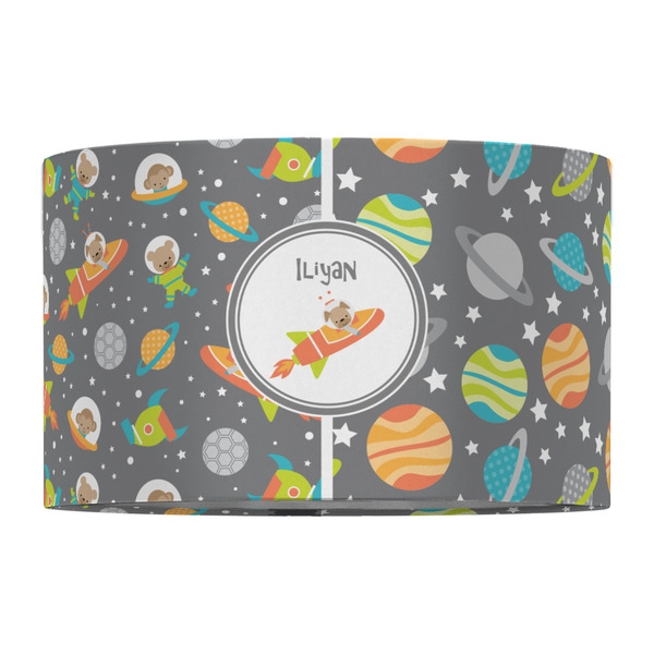 Space Explorer 12" Drum Lampshade - FRONT (Fabric)