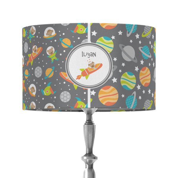 Custom Space Explorer 12" Drum Lamp Shade - Fabric (Personalized)