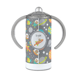 Space Explorer 12 oz Stainless Steel Sippy Cup (Personalized)