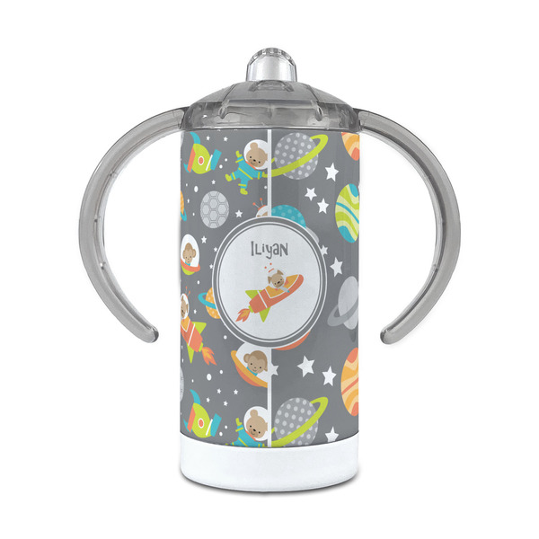 Custom Space Explorer 12 oz Stainless Steel Sippy Cup (Personalized)