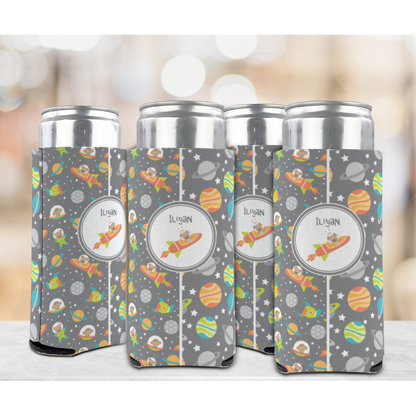 Space Explorer 12oz Tall Can Sleeve - Set of 4 - LIFESTYLE