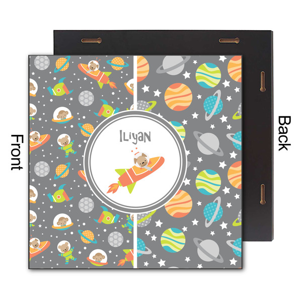 Space Explorer 12x12 Wood Print - Front & Back View