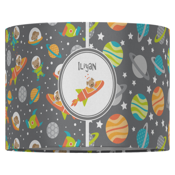 Space Explorer 16" Drum Lampshade - FRONT (Fabric)