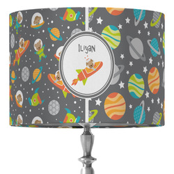 Space Explorer 16" Drum Lamp Shade - Fabric (Personalized)