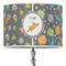 Space Explorer 16" Drum Lampshade - ON STAND (Poly Film)