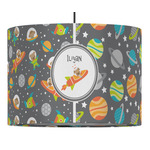 Space Explorer 16" Drum Pendant Lamp - Fabric (Personalized)