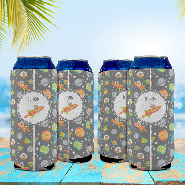 Space Explorer 16oz Can Sleeve - Set of 4 - LIFESTYLE