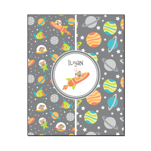 Custom Space Explorer Wood Print - 16x20 (Personalized)