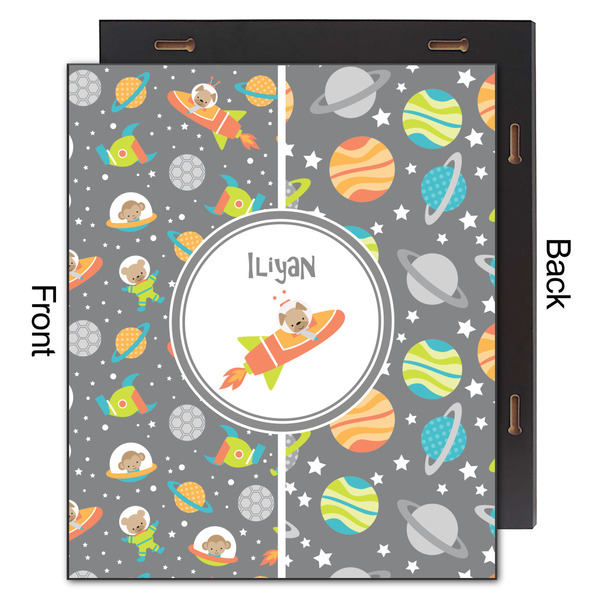 Space Explorer 20x24 Wood Print - Front & Back View
