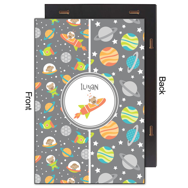 Space Explorer 20x30 Wood Print - Front & Back View