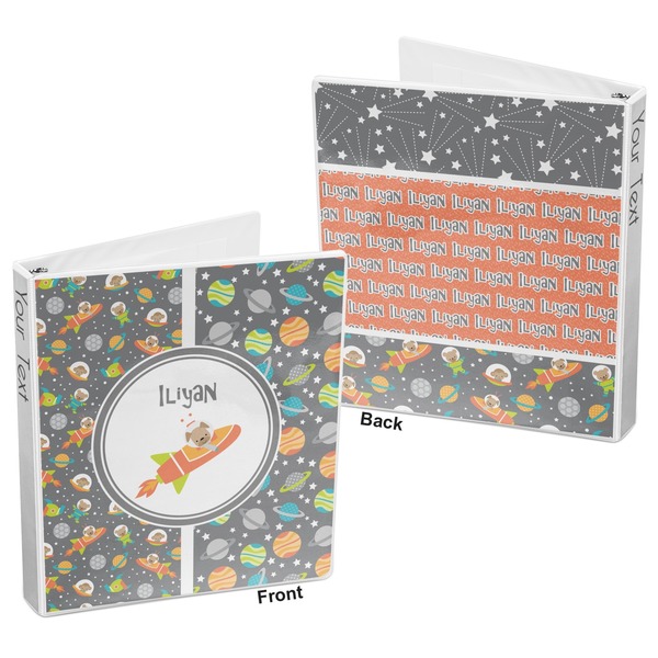 Space Explorer 3-Ring Binder Front and Back